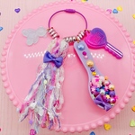 ［送料無料］キャンディー ジャラジャラキーホルダー　プレゼント　ファンシーアニマル　ゆめかわいい　yumekawaii kawaii 原宿　ゆめかわ　unicorn 魔法少女　japan ファンシー