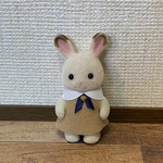  【みしろ様専用】シルバニアファミリー　リボン付き幼稚園服（グレー）（ベージュ）