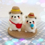 白くま親子の夏休み🐻‍❄️🐻‍❄️🍉