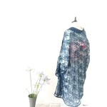 Blue 羽織れる ショール レース お好みにより洋装から和装まで 着物ショール レース羽織