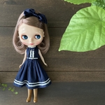 ブライスアウトフィット　リバティ生地のワンピース　ハンドメイド