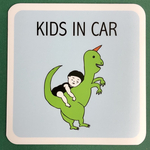キッズ ベビー チャイルド インカー ステッカー カーサイン マグネット 恐竜