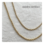 stainless ねじりチェーン ネックレス