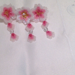 桜モチーフの可愛い髪飾り♡