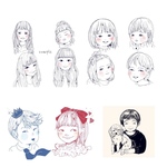 デジタル似顔絵イラストオーダー(着色なし)