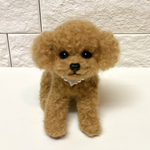 羊毛フェルトにプードルちゃん