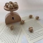 木製おもちゃ　秤とどんぐりセット　かわいい　ナチュラル　ギフト可
