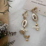 【earring/ pierce💡】shell ring  pierce/earring