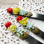 クレイ多肉ピンセット♡多肉寄せ植え♪ネイル♪つまみ細工♪防水　1本