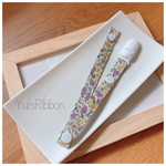 おしゃぶり&おもちゃホルダー　ジョリーフルール　アイボリーパープル