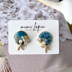 海のコラージュピアス/イヤリング