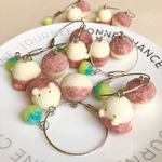 【送料込】鈴カステラおばけと飴のキーリング