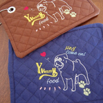再販♪パグの刺繍バッグINポーチ