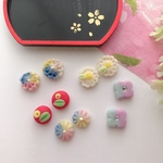 小さな 和菓子  セット 練り切り 花 パーツ　42