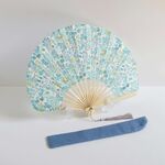 【Z様専用ページ】Flower扇子*リバティBetsyミント＆レモン×ナチュラル