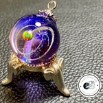 宇宙玉レジン惑星　レジンネックレス