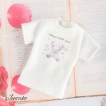 ガーリープリントロングTシャツ〈パープルベア〉