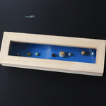  。*:゜☆ 惑星直列 天然石 鉱物  。*:゜☆ universe milky way stars planets  宇宙  ミニチュア  銀河 飾り 置物 木箱