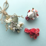 専用 ❁ ❁ ❁2つセット♩ちりめん金魚のベビーヘアクリップ・ペットアクセサリー  ・