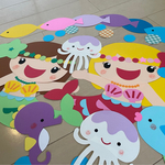壁面　夏　7月　8月　「人魚」