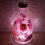 期間限定*『宝石の森〜麗しのルビー〜』プリザーブドフラワーとクリスタルのメルヘンハーバリウムライト