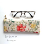 大人花ふわふわメガネケース
