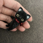 二足歩行　黒猫ちゃん　モールアート　モールベア 