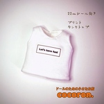 【プリント タンクトップ】22㎝ドール オビツ22 ピュアニーモ2 S ドール服