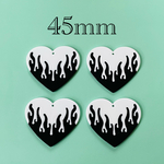 importアクリルチャーム　ホワイト　4個入り