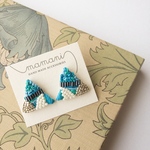 Blue　gradation （ピアス/イヤリング）金属アレルギー対応