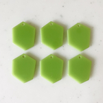 Green Hexagon Pendant Tops