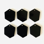 Black Hexagon Pendant Tops