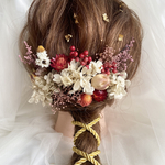 【金箔・水引追加可】成人式　卒業式　結婚式　髪飾り　プリザーブドフラワー