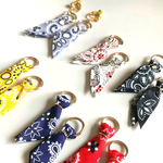 【再販❤︎人気】ペイズリー バンダナ タッセル ゴールド イヤリング