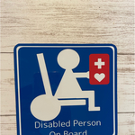 車椅子マークカーマグネットステッカー