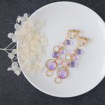 Grain color「藤」ピアス・イヤリング