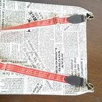 プライス価格に！英字ニュースペーパー♥リネンバック