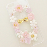 kie02様オーダー♡メルヘンお花畑iPhoneケース♡