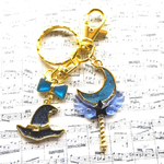 レジン 魔法杖  キーホルダー