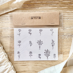 ▷ Flower * monotone タトゥーシール