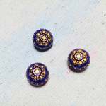 【再々…入荷】10mm ドイツ製アクリルビーズ 3pcsセット＊ネイビー