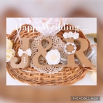ウェディングオブジェ♡イニシャルオブジェ★アルファベットオブジェ