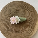 お花のパッチンピンどめ(ピンク)
