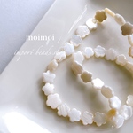 〈10個*No.P1728〉 import 天然淡水フラワーシェル