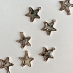 LAST1点アイテム【4pcs black #ls】aurora shell star charm
