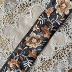 インド刺繍リボン　花　インド刺繍　スパンコール　刺繍リボン　リボン　りぼん　※普通郵便はお届けに1週間近くかかります。お急ぎの方は必ずクロネコヤマトをお選びください