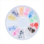 sale!! 1個→2個!! デコパーツ 薔薇 24個セット/ケース付き★カボション シリコン 花 バラ