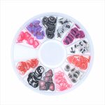 【2個】スライスパーツ タトゥー 12種★ケース入/ネイル/スライス棒/デコパーツ
