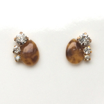 ＊再販＊ べっ甲のビジューピアス