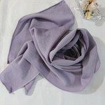 シルクウール草木染め(ログウッド)ストール(ラベンダー色)